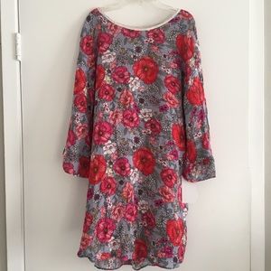 Red/pink floral Kensie dress